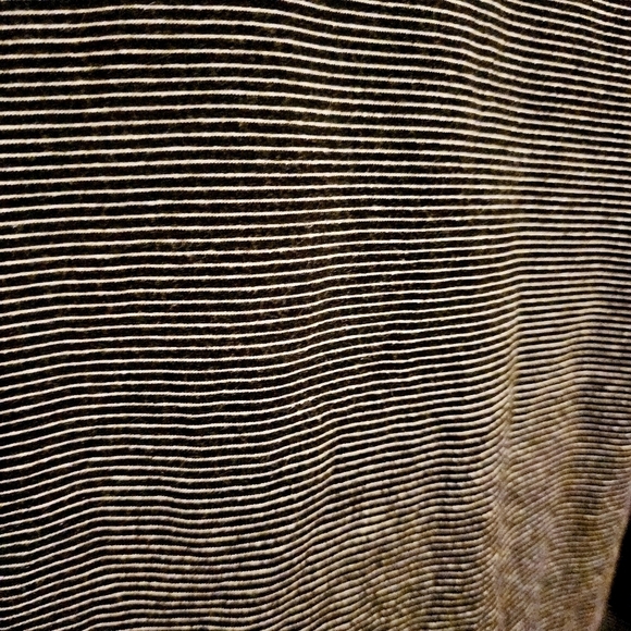 Daily Ritual Black White Stripe Crew Neck Sweater Women's Small Side Slit Tunic - Picture 5 of 8